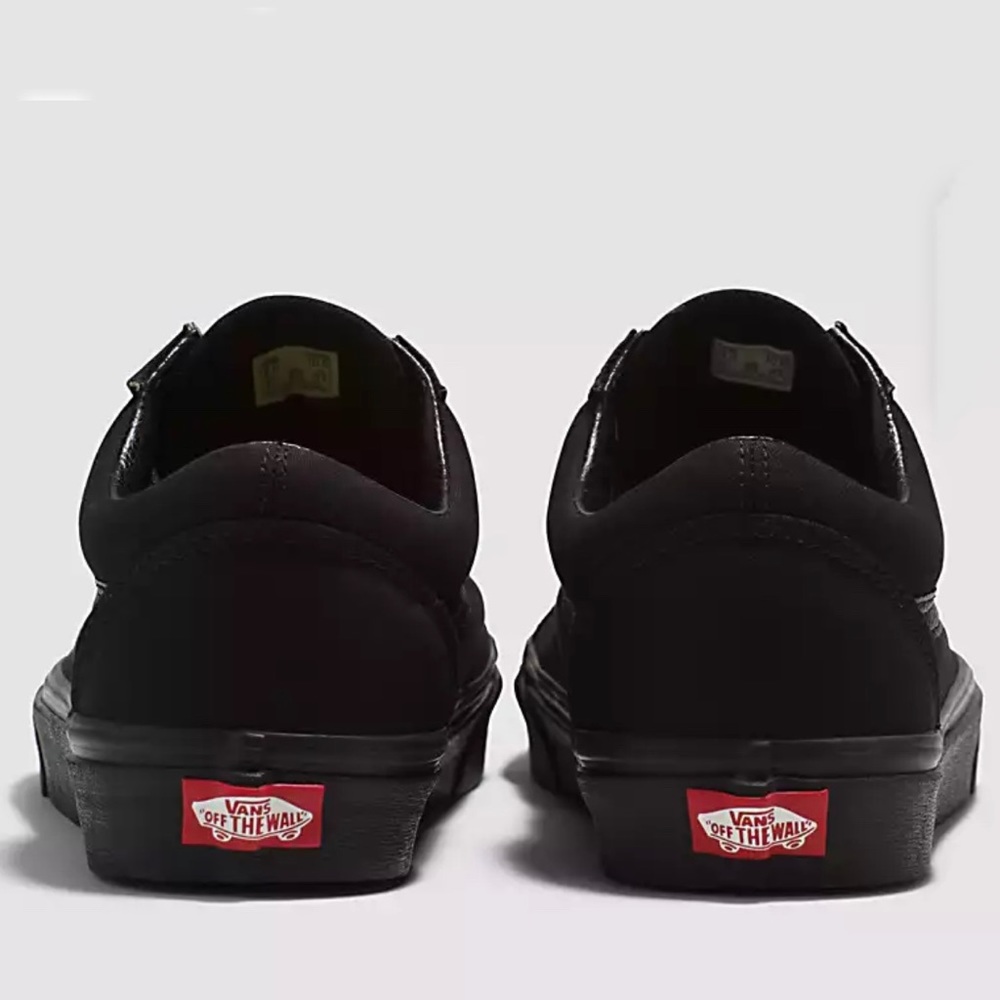 VANS OLD SKOOL Shoes Sneakers - Black - Boys Size 6M - Picture 3 of 5